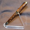 0034 - Walnut Black Titanium/Titanium Gold Cigar Pen