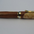 0048 - Segmented Titanium Gold/Rhodium Cigar Pen (90484 visits) This pen has barrels crafted from Maple & Padauk, with aluminum-lined joints. 0048 - Segmented Titanium Gold/Rhodium Cigar Pen