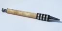 0052 - Maple Segmented Black Titanium Long Click Pen