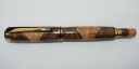 0020 - Segmented Titanium Gold Jr. Gent Fountain Pen