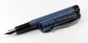 C009 - Denver Fountain Pen in Blue Titanium Mokume